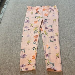 Carter's Pink Floral Kids Leggings